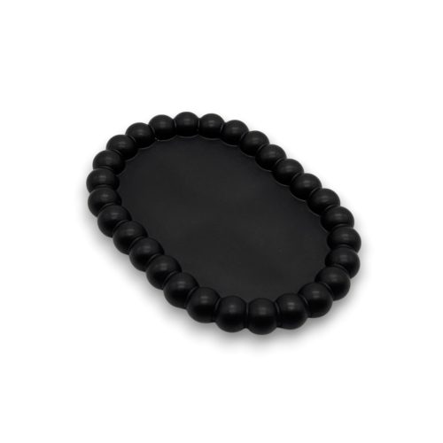 Bubble oval fekete ékszertartó