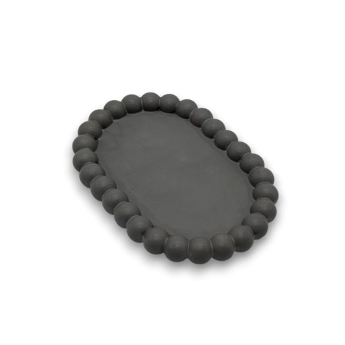 Bubble oval szürke ékszertartó