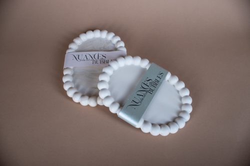 Bubble oval krémszín ékszertartó