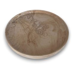 Kerek dísztálca marble