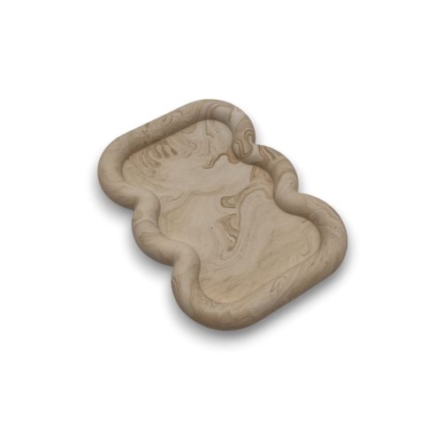 Wavy marble tray
